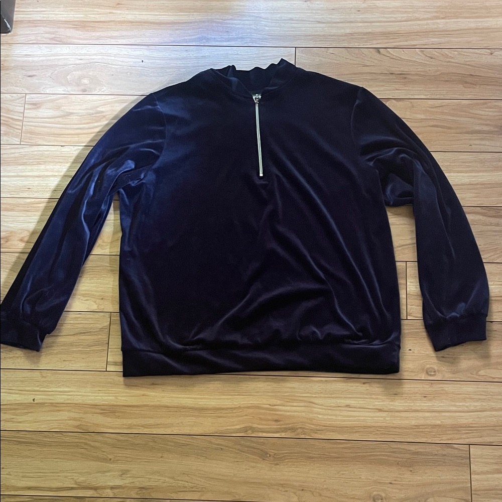 Blair Dark Blue 1/4 Zip-Up Sweater